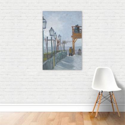 Imagem de Quadro Montmartre Van Gogh Arte Canvas Vertical 40x60cm