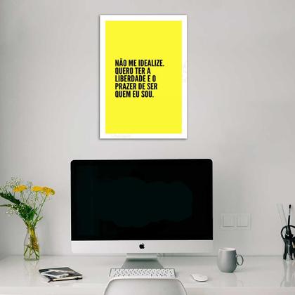 Imagem de Quadro Não Me Idealize 33x24cm