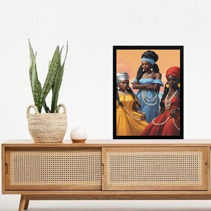 Imagem de Quadro Orixás - Oxum Iemanjá e Iansã 24x18cm