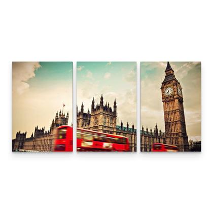 Imagem de Quadro Paisagem Londres Inglaterra Big Ben Mosaico