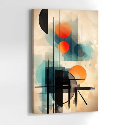 Imagem de Quadro para Sala Quarto Hall Abstrato Moderno Formas Geometricas Parede Decorativo Grande 