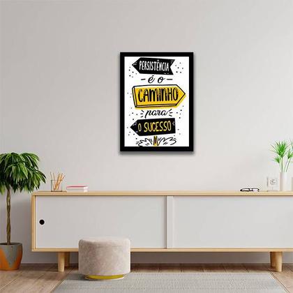 Imagem de Quadro Persistência é o Caminho Para o Sucesso 33x24cm - com vidro