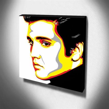 Quadro Pop Art Elvis Presley Canvas 30x30cm-QP9 - Pró Canvas