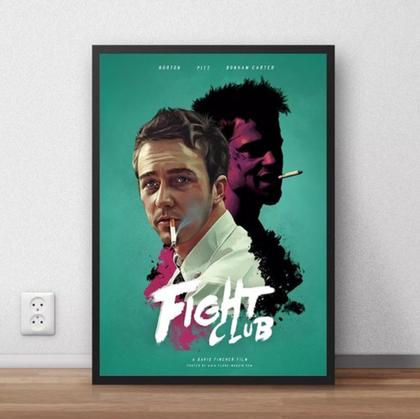 Imagem de Quadro Poster Decorativo Arte Filme Clube Da Luta 42x29cm