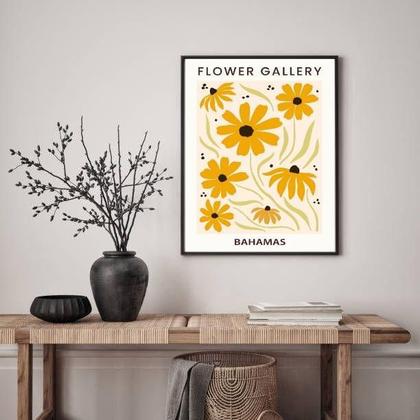 Imagem de Quadro Poster Flower Gallery - Bahamas 45X34Cm