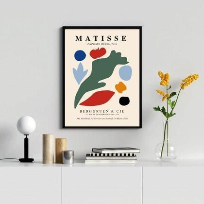 Imagem de Quadro Poster Papiers Découpés Matisse 33X24Cm