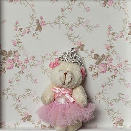 Imagem de Quadro Princesa Strass Ursa Mini Bailarina Quarto Bebê Infantil Menina