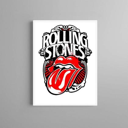 Imagem de Quadro Rolling Stones Arte 45x34cm - com vidro