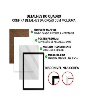 Imagem de Quadro Salmo 91 com Moldura e Acetato A3  42x30cm.