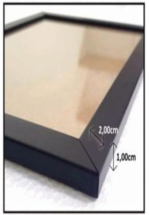 Imagem de Quadro Salmo 91 com Moldura e Acetato A3  42x30cm.