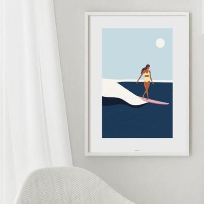 Imagem de Quadro Surfer Girl - 60X48Cm