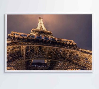 Imagem de Quadro Torre Eiffel Iluminada