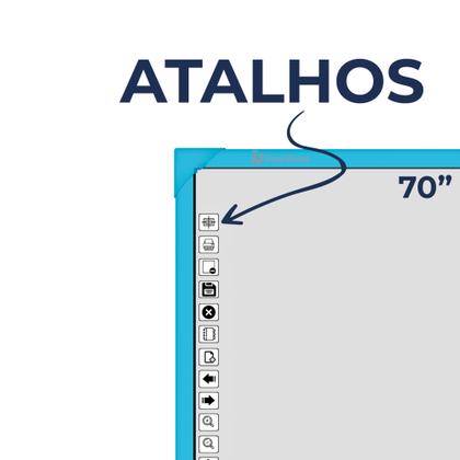Imagem de Quadro TouchScreen Unionboard 70 Polegadas Azul