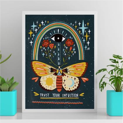 Imagem de Quadro Trust Your Intuition 45x34cm