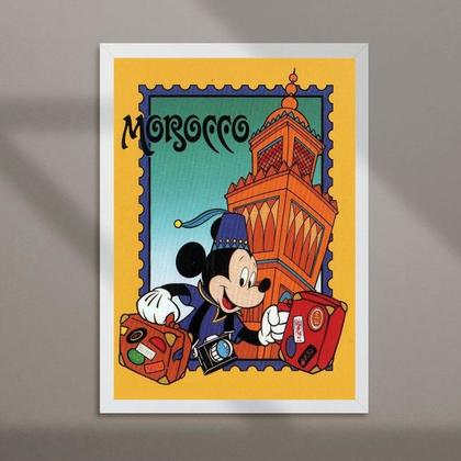 Imagem de Quadro Viagem Para O Marrocos 24x18cm - com vidro