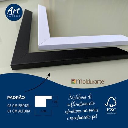 Imagem de Quadro Vidro Kit 3 Abstrato Tons Preto com Dourado Sala Quarto