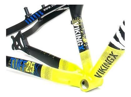 Imagem de Quadro Vikingx Dirt Jump Tuff X-25 Alumínio Aro 26 Cores