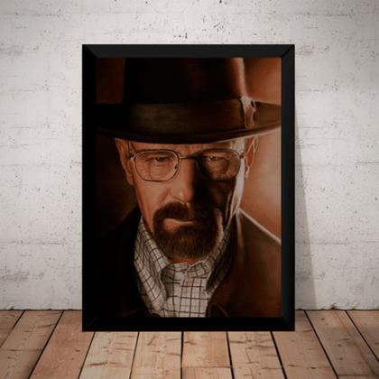 Imagem de Quadro Walter White Breaking Bad Arte Poster Com Moldura