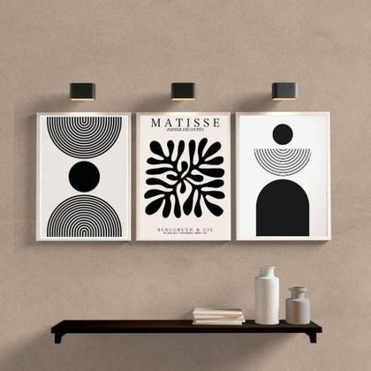 Imagem de Quadros Abstratos Matisse 24x18cm - Kit com Vidro