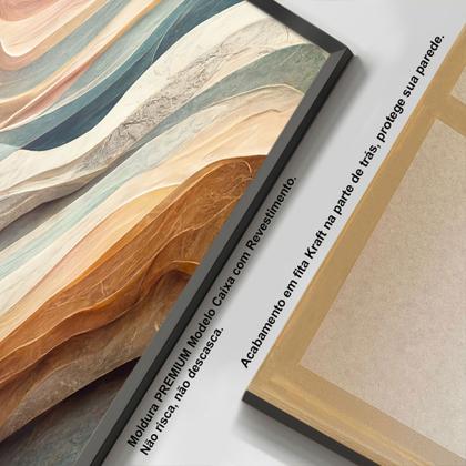 Imagem de Quadros decorativos com Moldura Sala Quarto Abstrato Moderno   Grande Hall