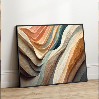 Imagem de Quadros decorativos com Moldura Sala Quarto Abstrato Moderno   Grande Hall