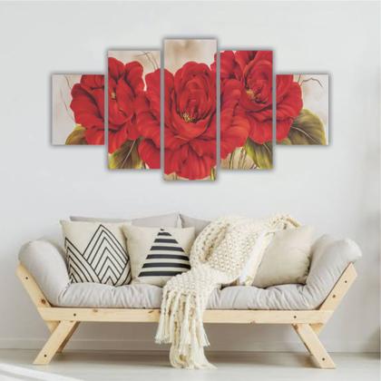 Imagem de Quadros Decorativos Floral Flores Buquê Vermelho 2