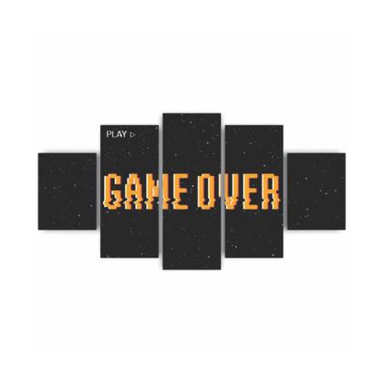 Imagem de Quadros Decorativos MDF Game Over Jogos Gamer Sala Quarto