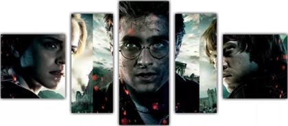 Imagem de quadros decorativos Mosaico 5 Peças Harry Potter"