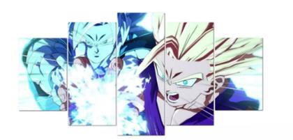 Imagem de Quadros Decorativos Mosaico Dragon Ball Z Goku E Gohan Vs Cell"