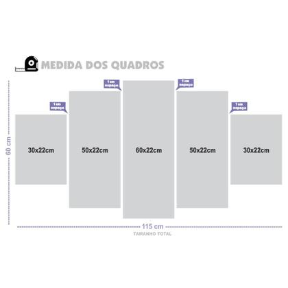 Imagem de Quadros Decorativos Mosaico MDF Leão Colorido 115x60cm