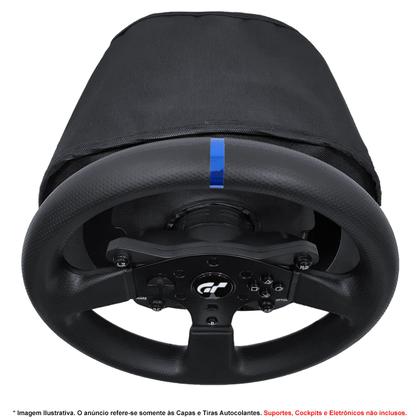 Imagem de Qualicapas Capas Protetoras Compatíveis c/ Volante e Base T300RS GT + Capa p/ Pedais T3PA + Capa p/ Câmbio TH8A Add-on Shifter Simulador Thrustmaster