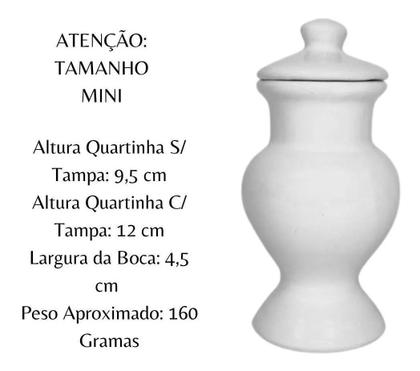 Imagem de Quartinha mini sem asa branco 12 cm modelo 512