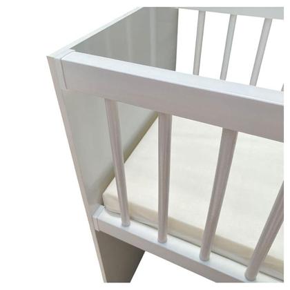 Imagem de Quarto Bebê 4 Portas Ternura Baby e Mini Berço Moisés Alegria com Colchão Branco Flex - Incorplac