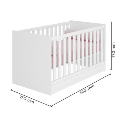 Imagem de Quarto Bebê Completo Doce Sonho Com Colchão Qmovi - Branco