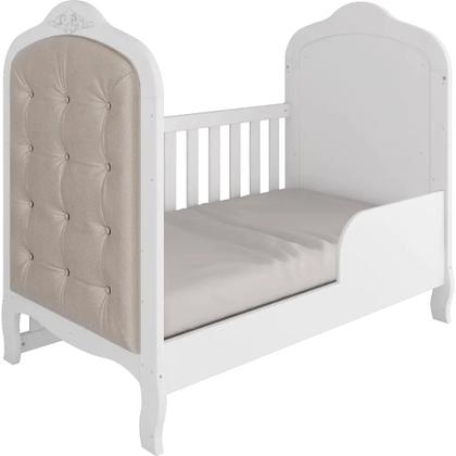 Imagem de Quarto Bebe Completo MDF Capitône Elo Dorabelly Provençal + Colchão