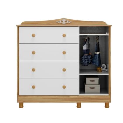 Imagem de Quarto Bebe Completo MDF Capitône Elo Dorabelly Provençal + Colchão