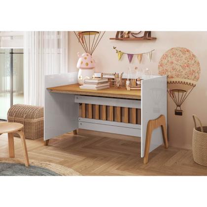 Imagem de Quarto Bebe Completo Moveis Peroba Guti Retro MDF + Colchão