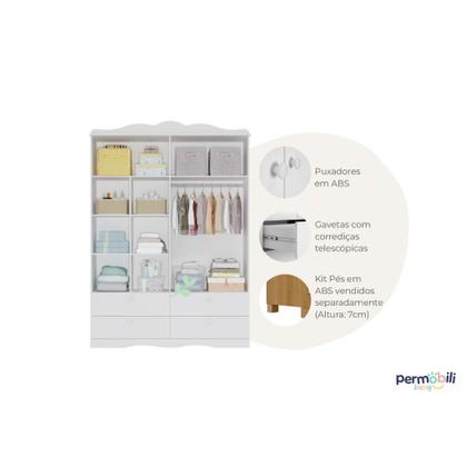 Imagem de Quarto Bebe Completo Permobili Provençal Encanto MDF