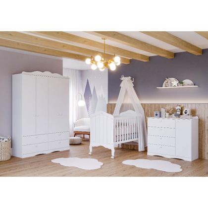 Imagem de Quarto Bebe Completo Permobili Provençal Encanto MDF