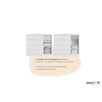 Imagem de Quarto Bebe Completo Permobili Provençal Encanto MDF