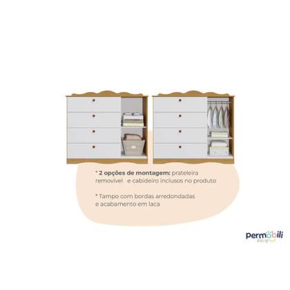 Imagem de Quarto Bebe Completo Permobili Provençal Encanto MDF