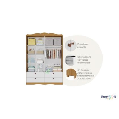 Imagem de Quarto Bebe Completo Permobili Provençal Encanto MDF