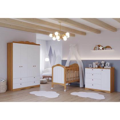 Imagem de Quarto Bebe Completo Permobili Provençal Encanto MDF