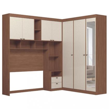 Imagem de Quarto Casal 7 Portas 2 Gavetas Espelho Lugano Santos Andirá