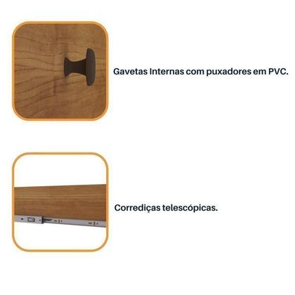 Imagem de Quarto Casal Completo Guarda Roupa 6 Portas com Cômoda Cama e Cabeceira