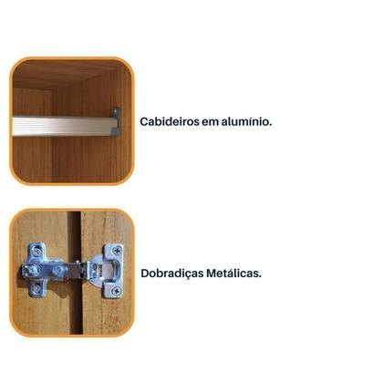 Imagem de Quarto Casal Completo Guarda Roupa 6 Portas com Cômoda Cama e Cabeceira