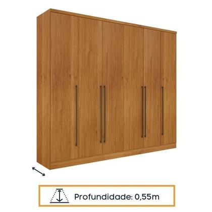 Imagem de Quarto Casal Completo Guarda Roupa 6 Portas com Cômoda Cama e Cabeceira