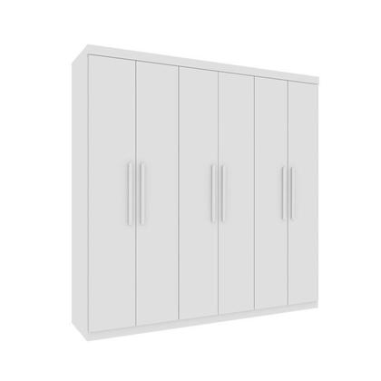 Imagem de Quarto Casal Completo Guarda-roupa 6 Portas Lima, Cama Monaco e Cômoda Chicago Espresso Móveis