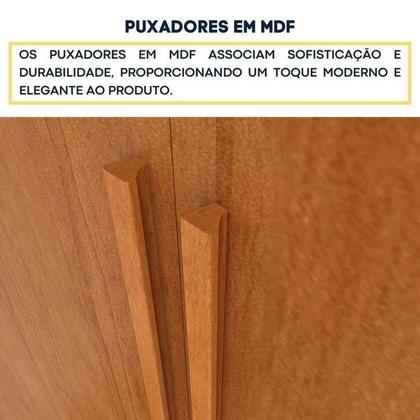 Imagem de Quarto Casal Completo Guarda-roupa 6 Portas Munique Cama Mônaco com Cabeceira e Cômoda Chicago Espre