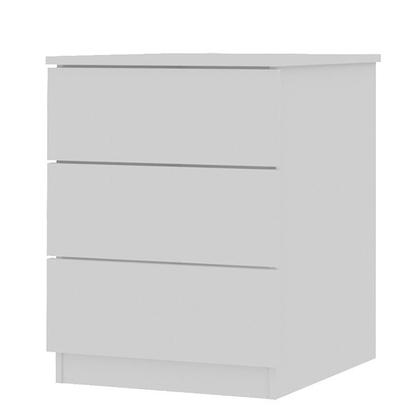 Imagem de Quarto Casal Completo Guarda Roupa 6 Portas Veneza com Cama e Mesa de Cabeceira Neve